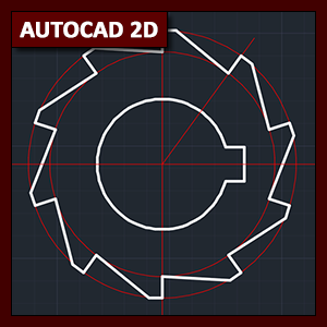 AutoCAD 2D Dibujo: dibujo de pieza mecánica y uso de layers