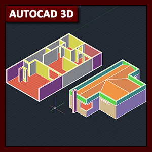 AutoCAD 3D Modelado: Modelado de vivienda, parte 2
