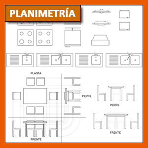Planimetría: representación en planta de Mobiliarios