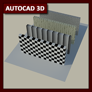 AutoCAD 3D Materiales: Mapas Procedurales parte 1, desde Checker a Noise.