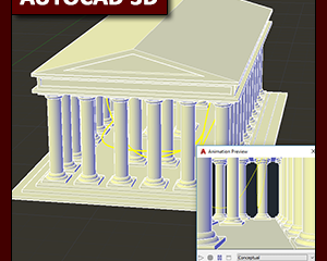 AutoCAD 3D Animación: comando Anipath (recorrido)