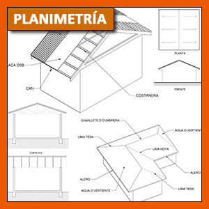 Planimetría: cubiertas en Arquitectura