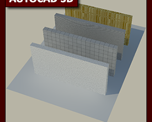 AutoCAD 3D Materiales: Mapas Procedurales parte 2, desde Speckle a Wood.