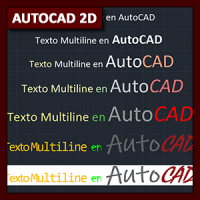 AutoCAD 2D Textos: uso de texto Multiline